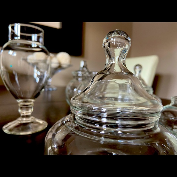 Apothecary Candy Bar Jars Glass Clear 13 pieces Wedding Party - Picture 1 of 5